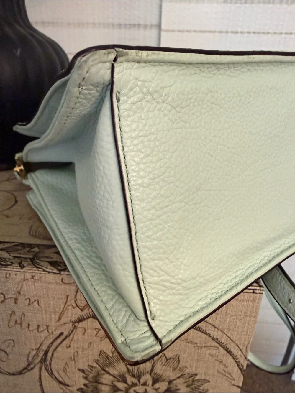 kate spade Mint Green Pebble Leather Satchel